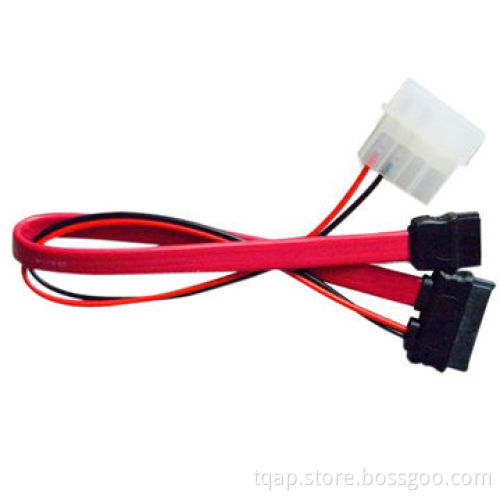 Power and Signal Cable, 4-position to One 15-position Serial